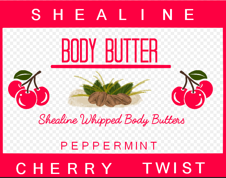 Cherry Twist Body Butter - Cherry with a Tad of Peppermint - Yum! (W)
