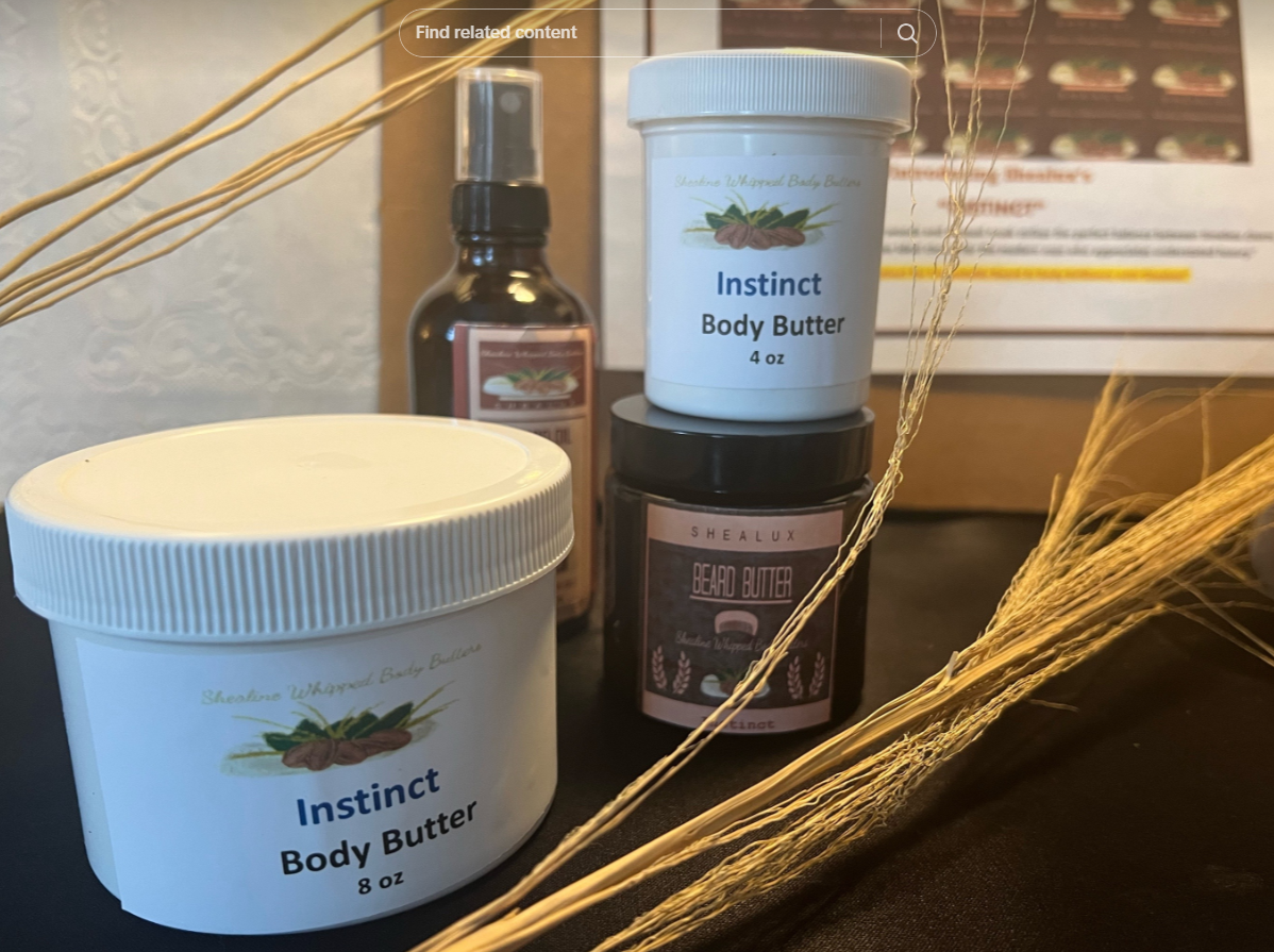 Shealux Instinct Beard and Body Combo Butter: (m)
