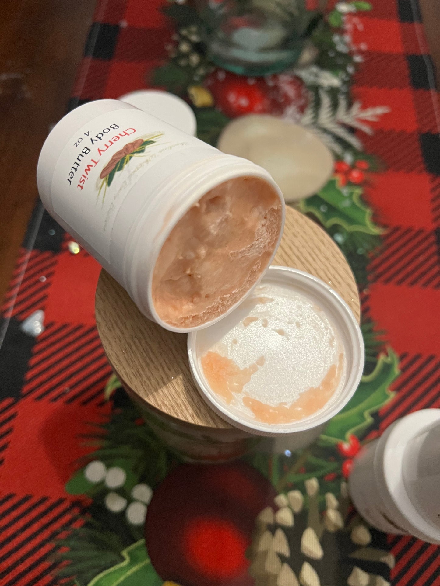 Cherry Twist Body Butter - Cherry with a Tad of Peppermint - Yum! (W)
