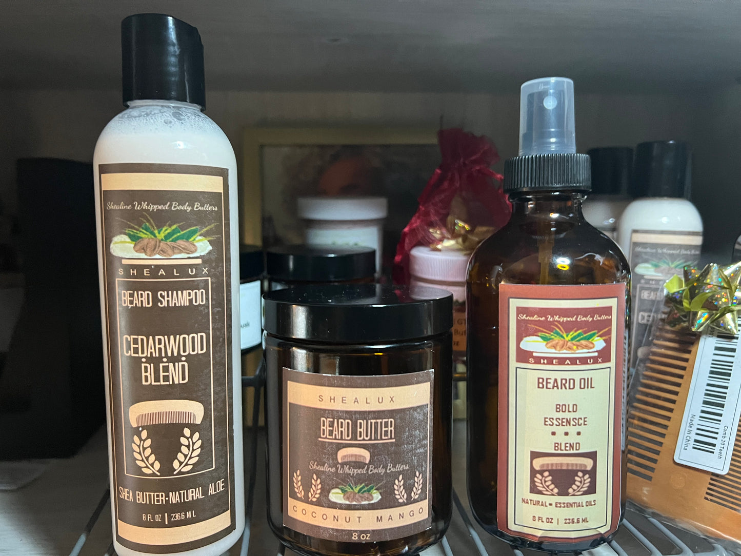 Shealux (Beard Wash/Butter/Oil ) - Bundle Pack 4oz / 8 oz