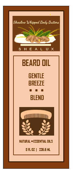 SheaLux Specialty Beard Oils -Gentle Breeze (m) *(Ocean Azure/Bronze Wood/ Zanzibar/ CK Defy)